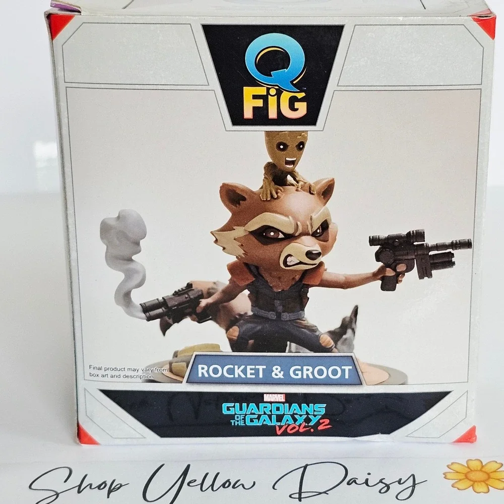 Marvels Guardians of the Galaxy Vol2 Rocket & Groot Action Figure Q Fig NIB 1185